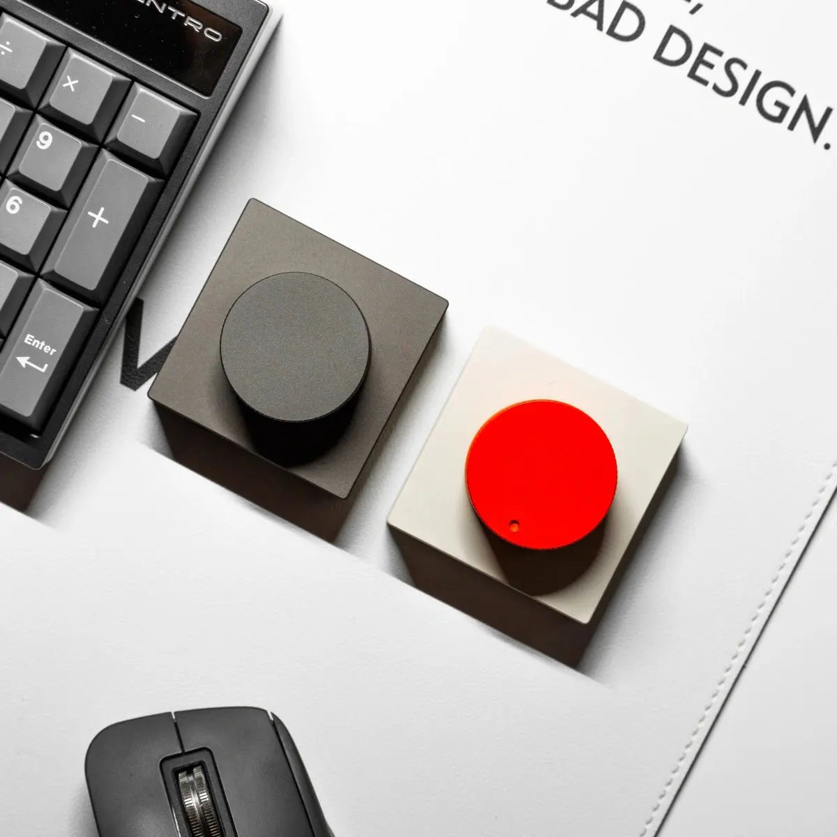 Desktop Custom Volume Knob Desk Aluminum Control Knob Anodized - SilverPEAKZOOC