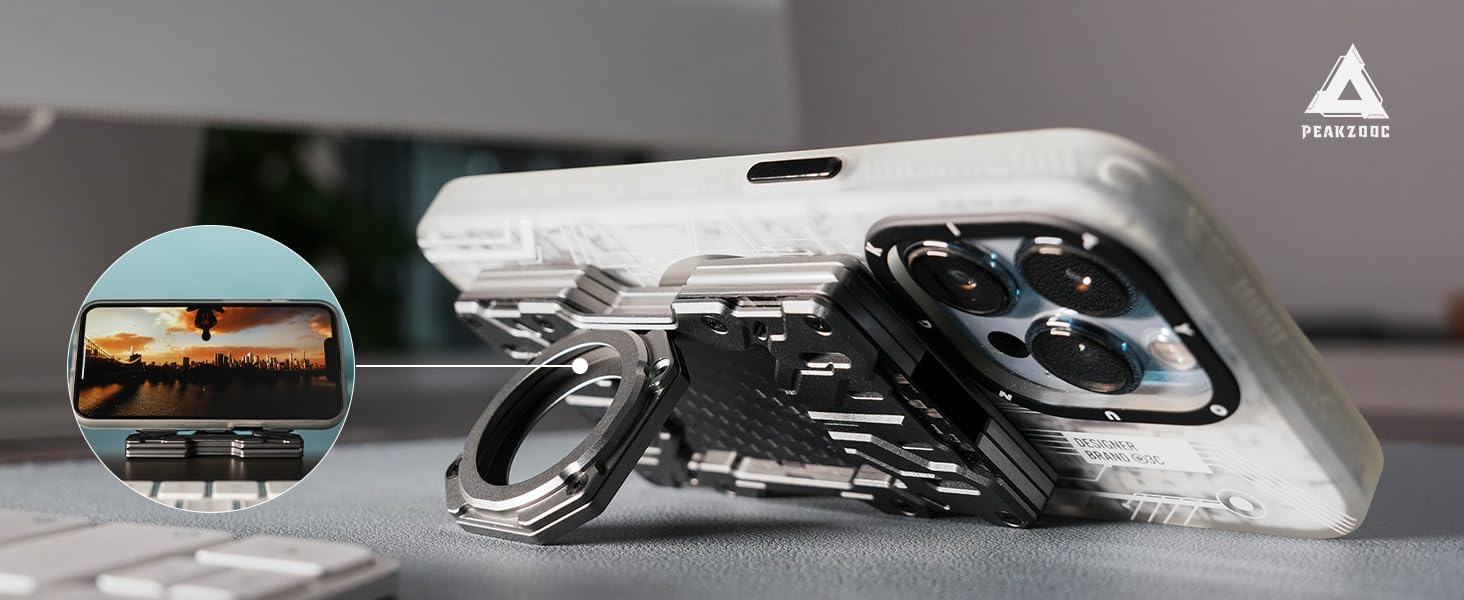 metal wallet with stand