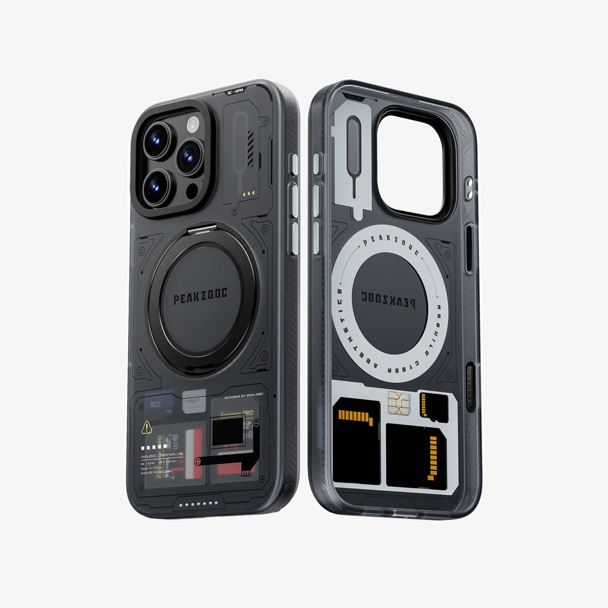 Peakzooc Case MagSafe Phone Case with Card Storage and Stand Peakzooc Case MagSafe Phone Case with Card Storage and Stand