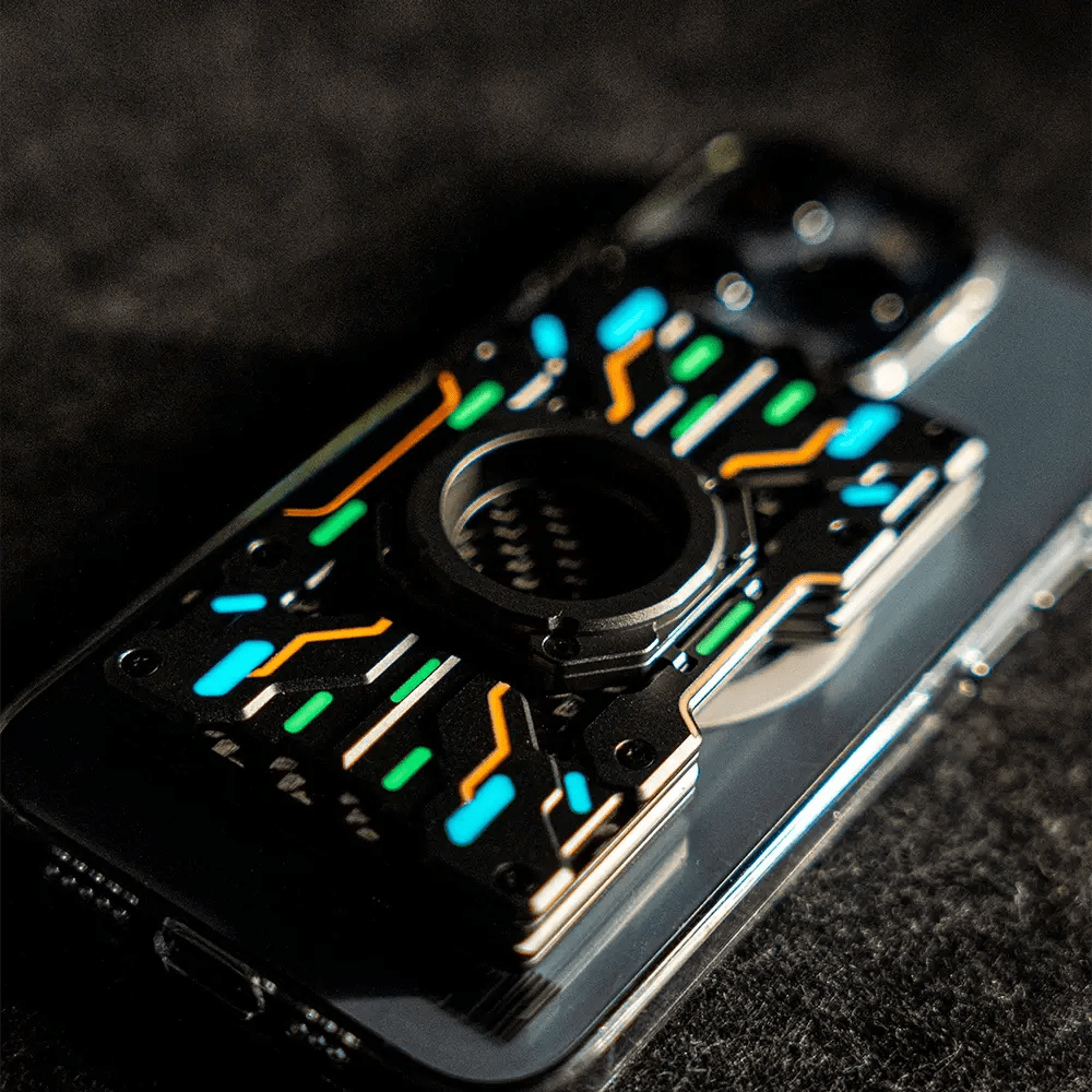 Custom Mech Guard Metal Wallet with Luminous | Peakzooc