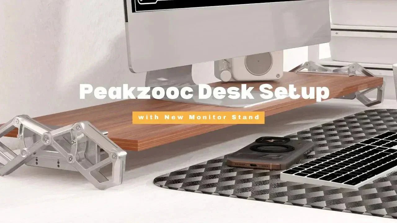 Build Your Desk Setup with Peakzooc's New Armor Riser - Peakzooc