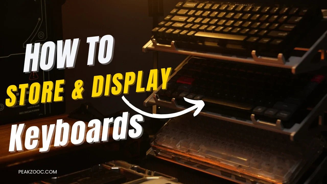 How to Store & Display Your Mechanical Keyboard Collection | Peakzooc - Peakzooc