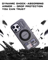 Cyber Butler Magnetic Card Storage Phone Case – Multi-Function Stand | Camera Shutter Key | Shockproof Armor | MagSafe Compatible