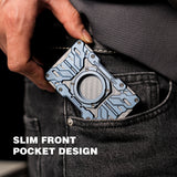 Peakzooc-mech-guard-metal-wallet-blue
