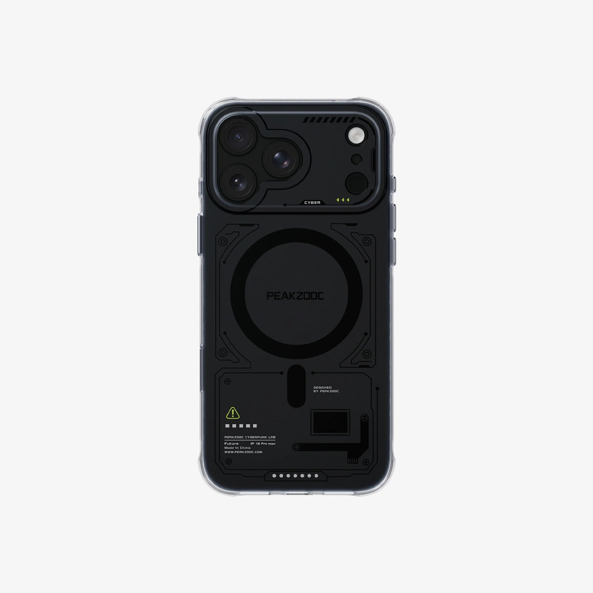 Peakzooc Neuron Series MagSafe Case for iPhone18 ProMax_black