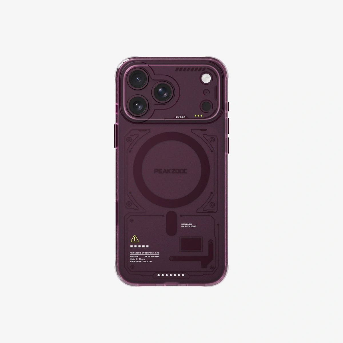 Peakzooc Neuron Series MagSafe Case for iPhone18 ProMax_cherry