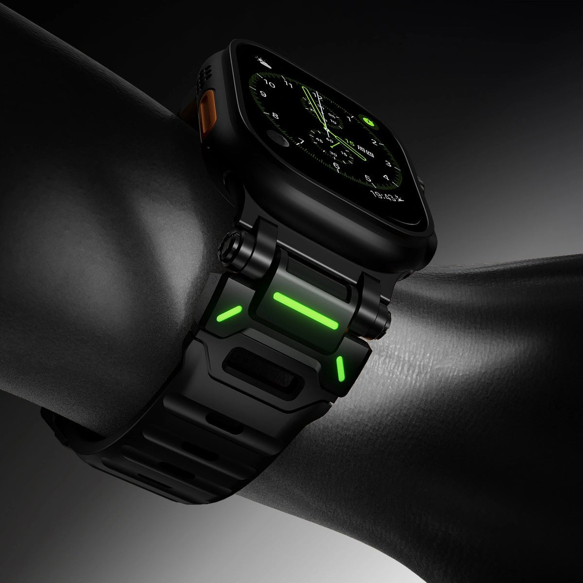 Apple Watch Sport Band & Apple Watch Charger Dock BundleBlackPEAKZOOC