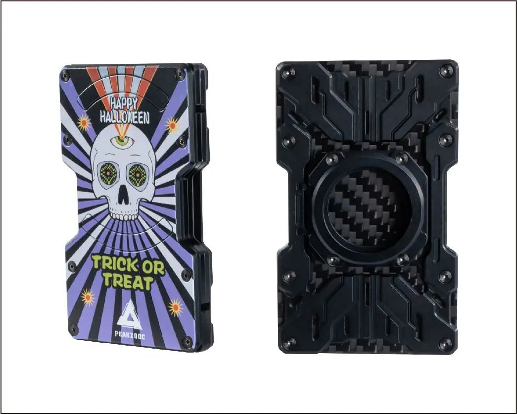 Customize Mech Guard Metal Wallet RFID Safe with Personalized Pattern WalletGreenPEAKZOOC