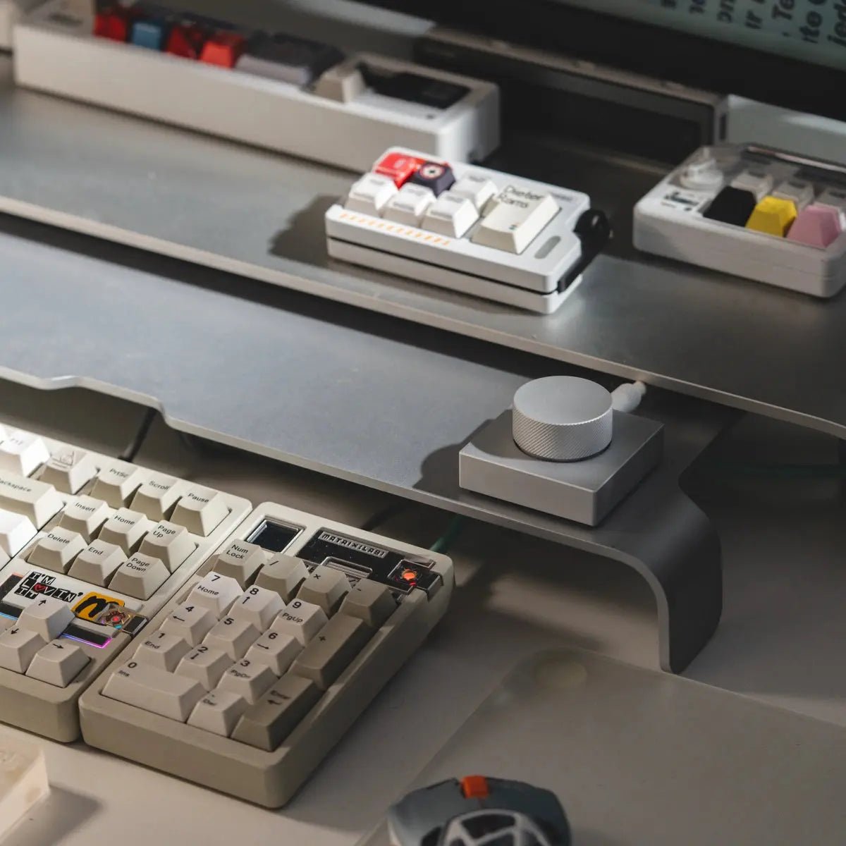 Desktop Custom Volume Knob Desk Aluminum Control Knob Anodized - SilverPEAKZOOC