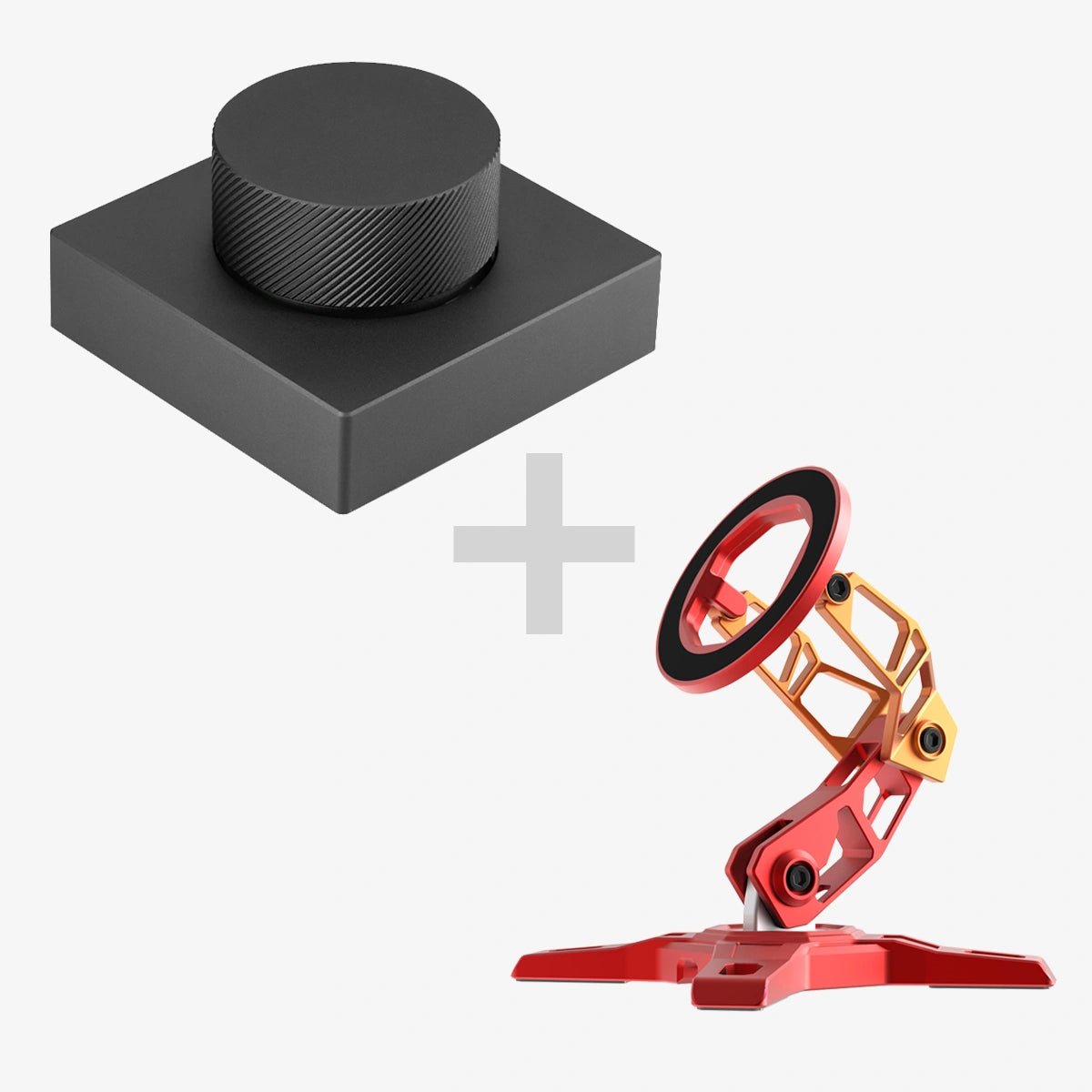 Desktop Custom Volume Knob & MagSafe Phone Stand BundleGunmetalPEAKZOOC