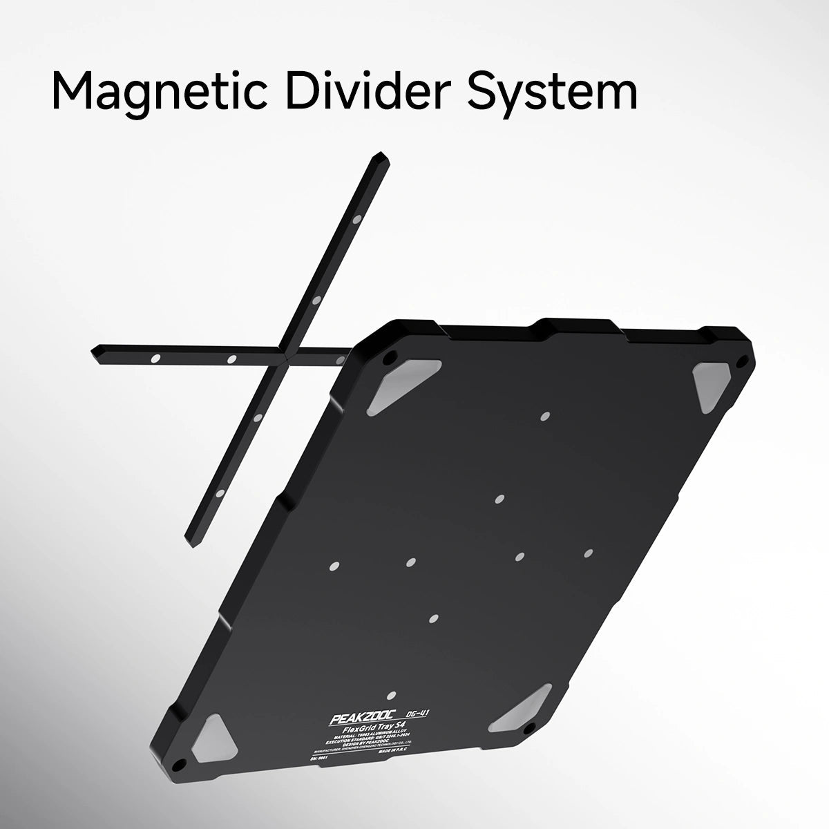GRIDZONE Series CNC Aluminum Magnetic Modular Desk Tray_product_vendor
