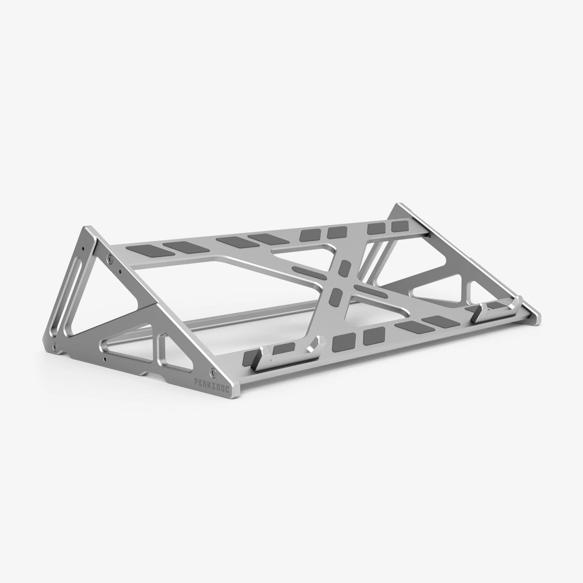 Keyboard Display Stand Aluminum - Peakzooc Modular Rack for Mech Keebs StandSilverPEAKZOOC