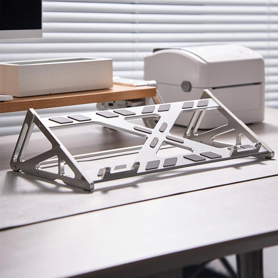 Keyboard Display Stand Aluminum - Peakzooc Modular Rack for Mech Keebs StandSilverPEAKZOOC