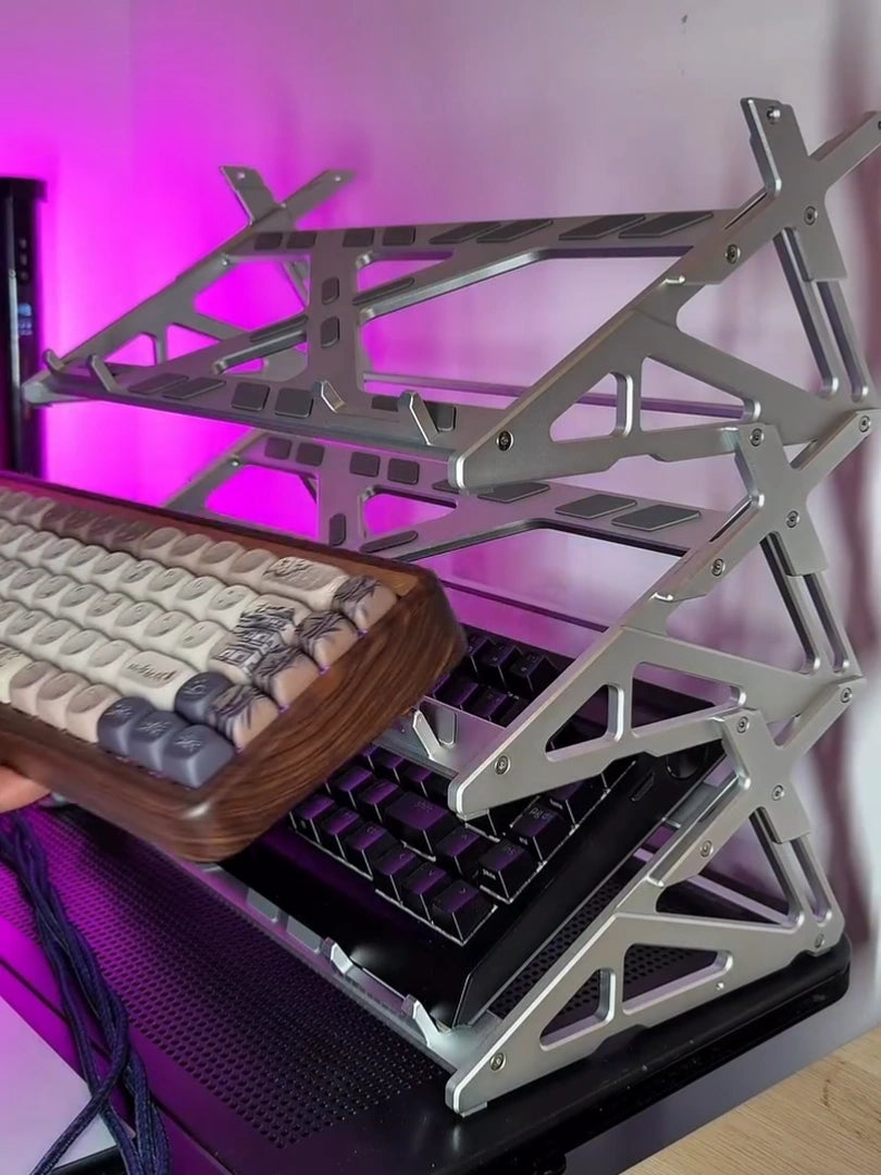 Keyboard Rack Stage Case Peakzooc Keyboard Display Stand – CNC Aluminum Keyboard Rack