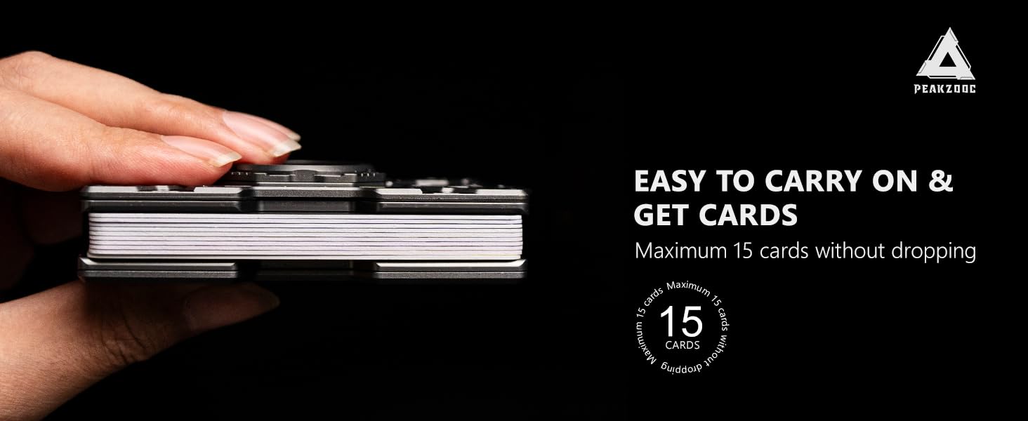 mech guard metal wallet-peakzooc