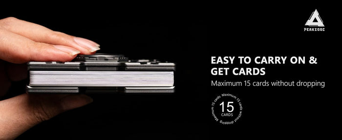 Mech Guard Metal Wallet RFID Blocking EDC Wallet | Peakzooc