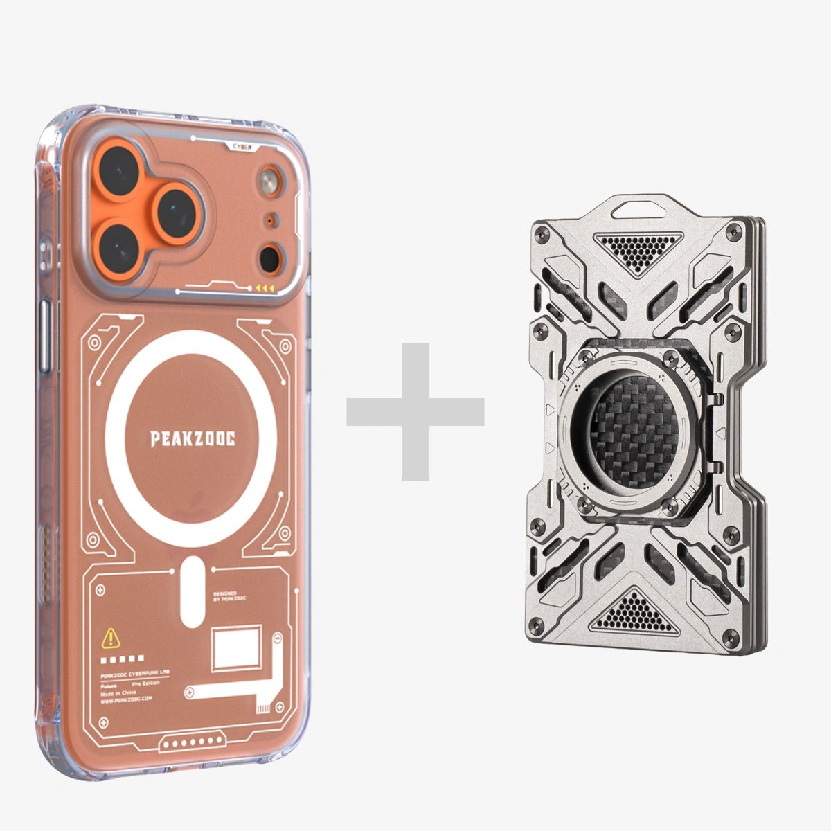 Neuron Series MagSafe Phone Case & Glow Wallet BundleiPhone 17 Pro Translucent WhitePEAKZOOC