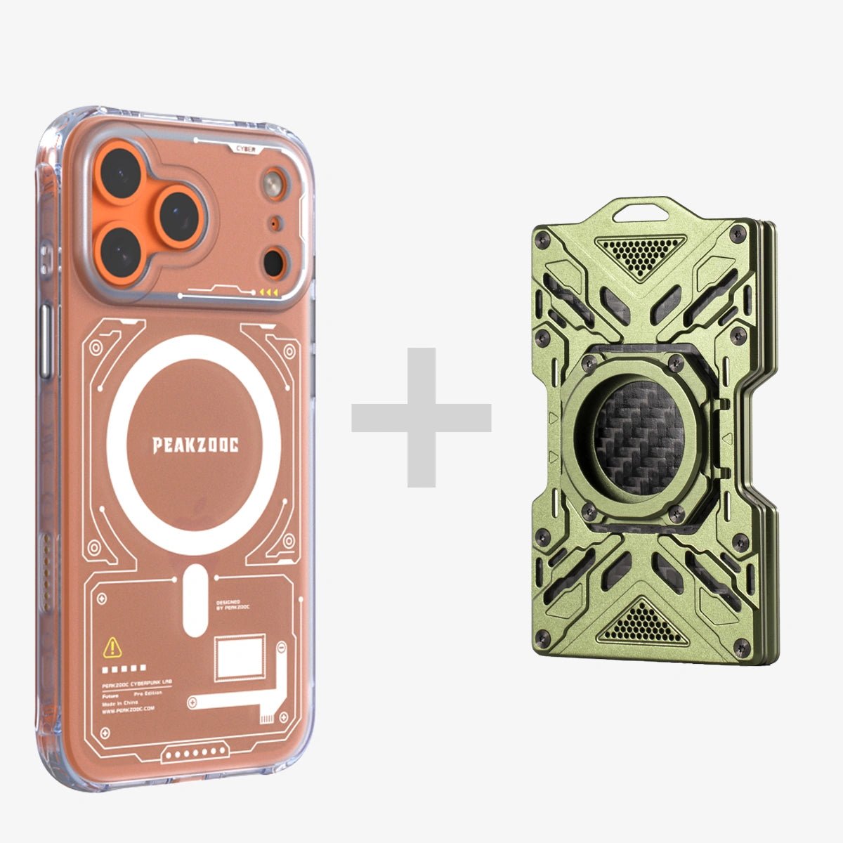 Neuron Series MagSafe Phone Case & Glow Wallet BundleiPhone 17 Pro Translucent WhitePEAKZOOC