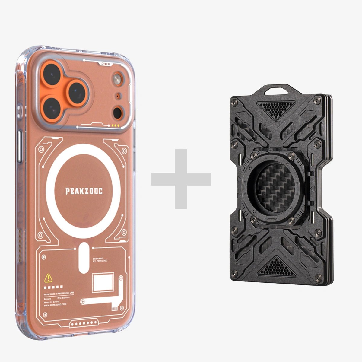 Neuron Series MagSafe Phone Case & Glow Wallet BundleiPhone 17 Pro Translucent WhitePEAKZOOC