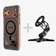 Neuron Series MagSafe Phone Case & MagSafe Phone Stand BundleiPhone 17 Pro Translucent BlackPEAKZOOC