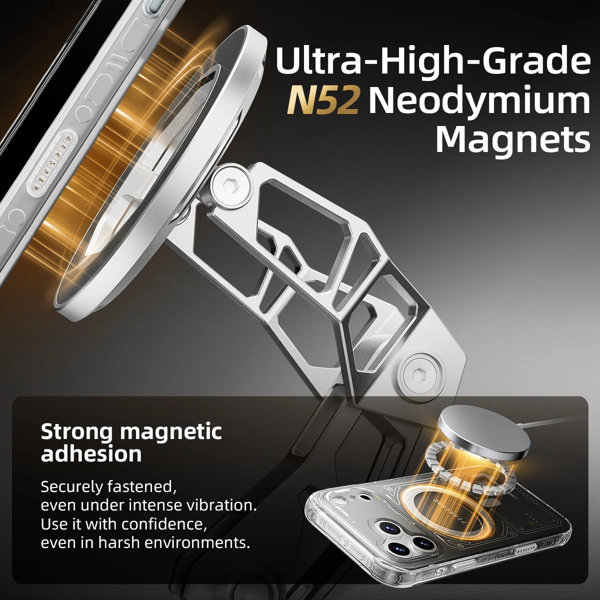 Neuron Series MagSafe Phone Case & MagSafe Phone Stand BundleiPhone 17 Pro Translucent WhitePEAKZOOC