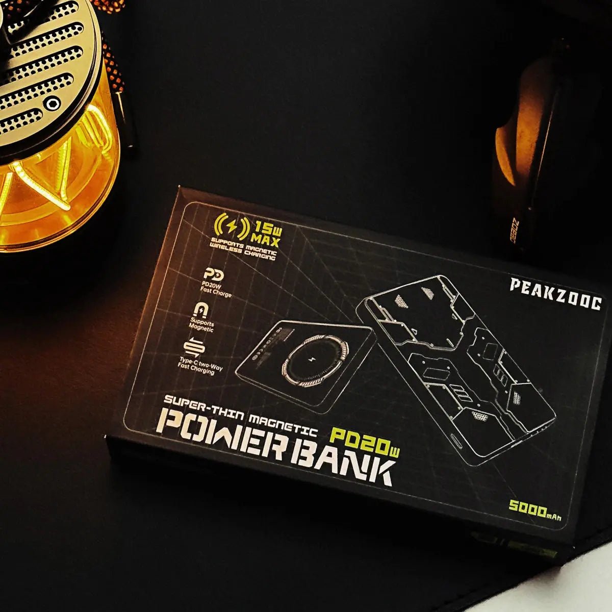 Peakzooc AC01 Armor Core Power Bank Ultra - Slim MagSafe Charger Custom GlowPEAKZOOC