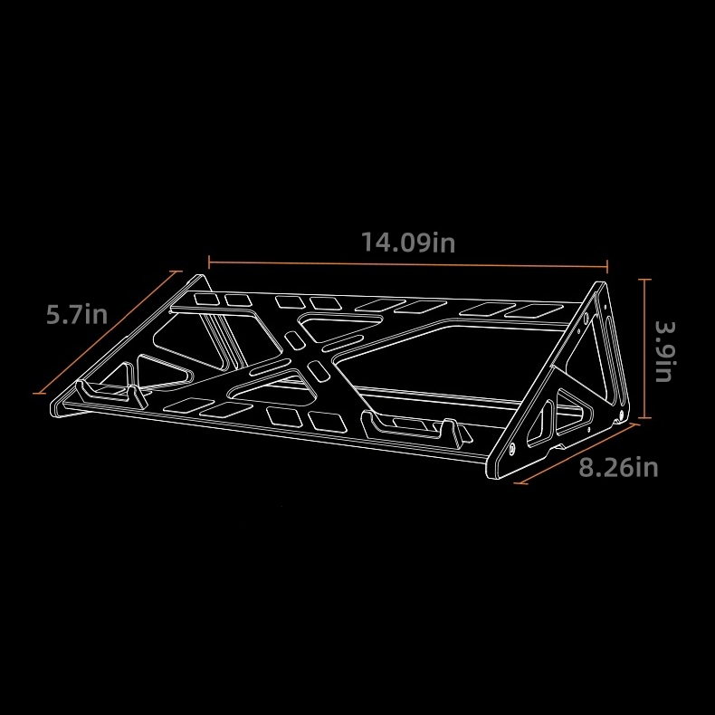 Peakzooc Apex Shelf – CNC Aluminum Keyboard Throne StandSilverPEAKZOOC