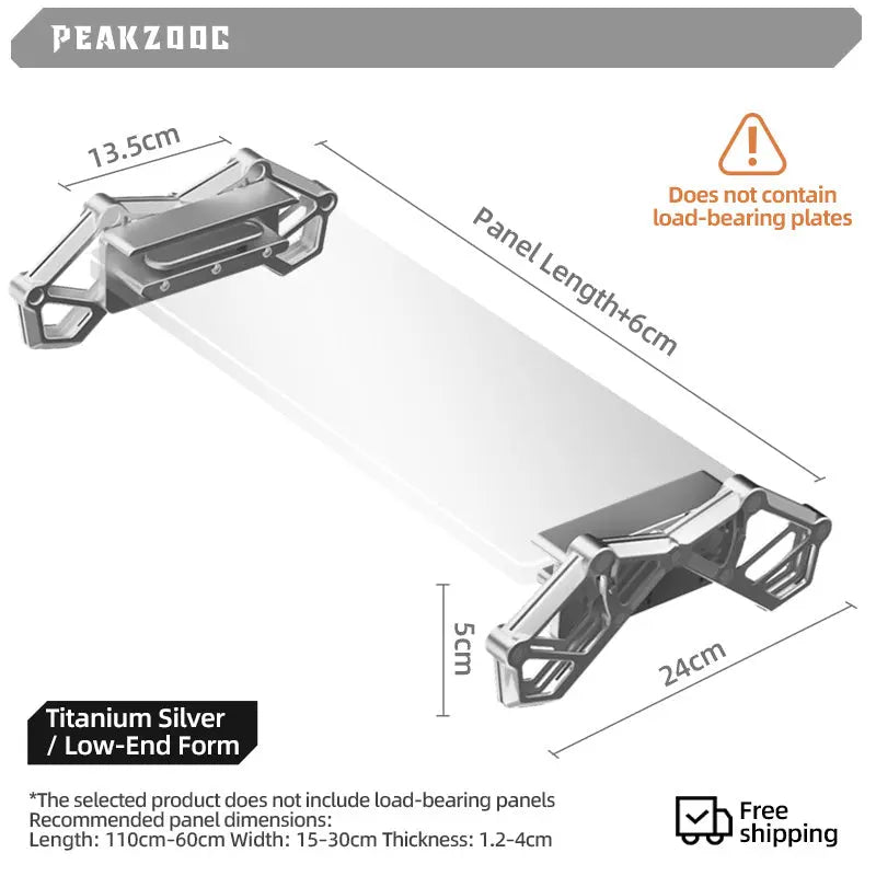 Peakzooc AR01 Armor Riser Mechanical Aesthetic Monitor Stand Desk Riser StandSilverPEAKZOOC