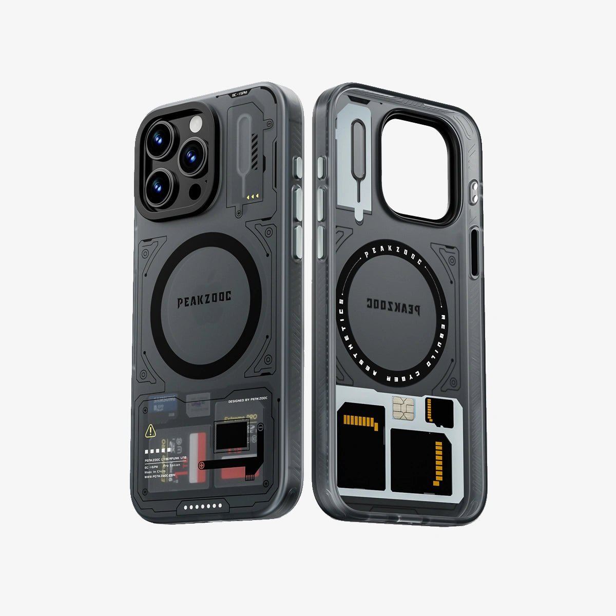 Peakzooc Case MagSafe Phone Case with Card Storage and Stand
