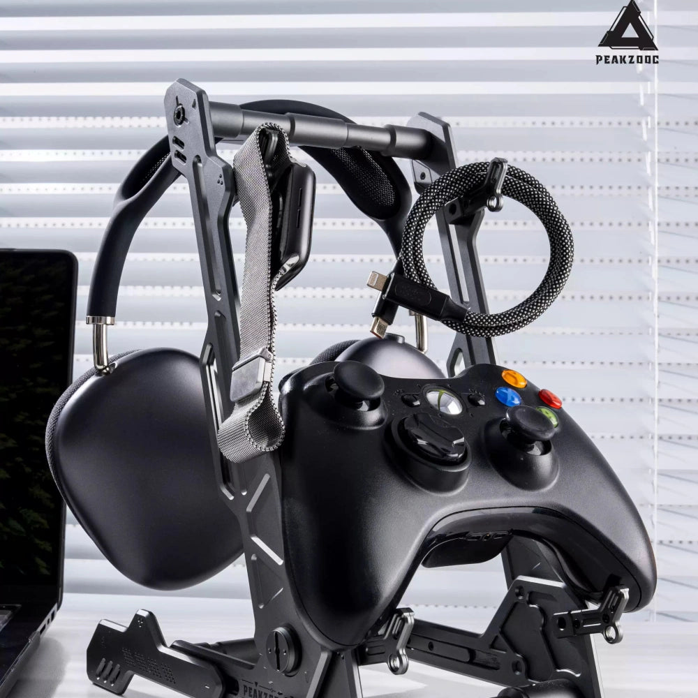 Peakzooc Cyber Stand Multi - Function Organizer Stand for Laptop, Phone, Controller StandSilverPEAKZOOC