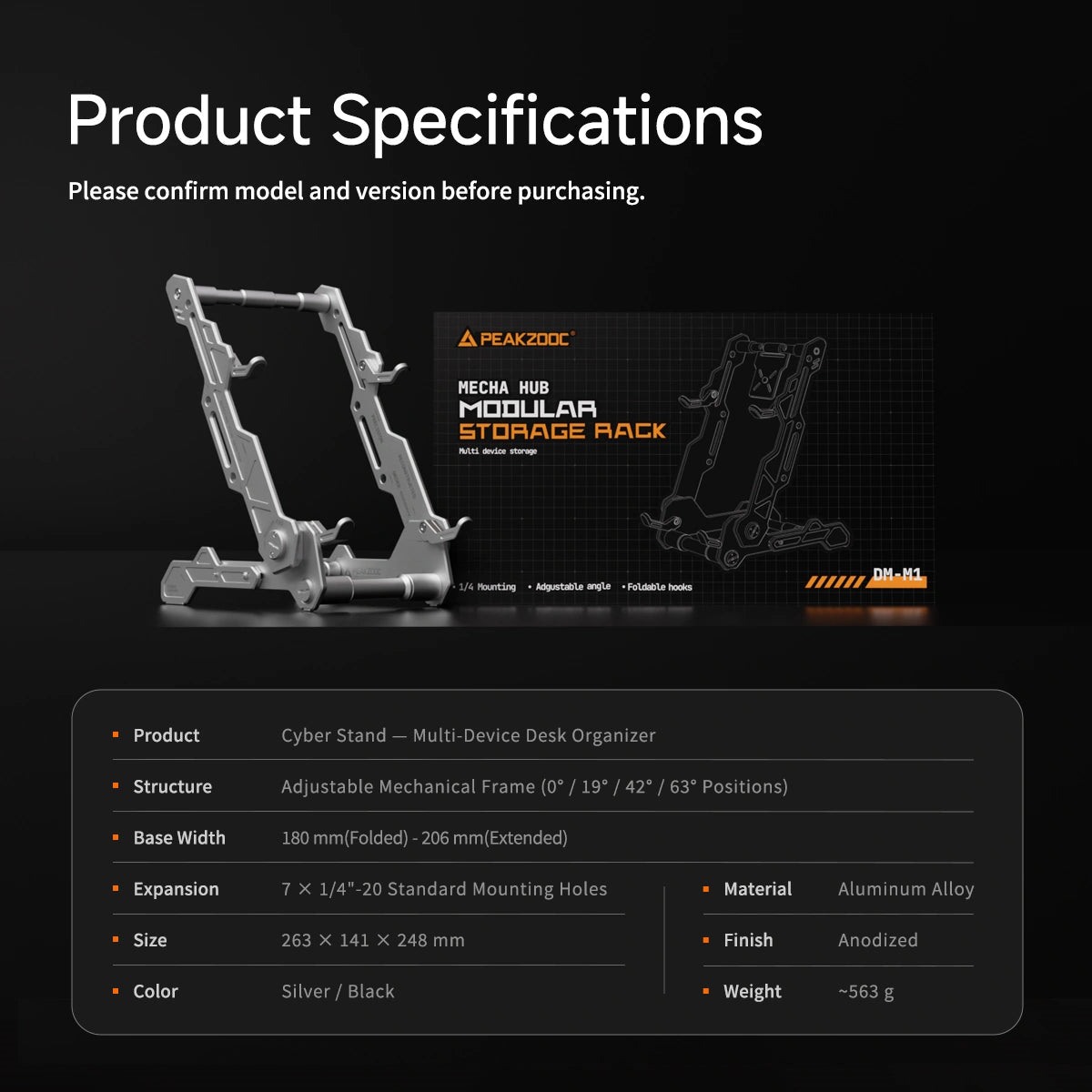 Peakzooc Cyber Stand V2 Multi-Device Organizer for Laptop, Phone & Controller_product_vendor