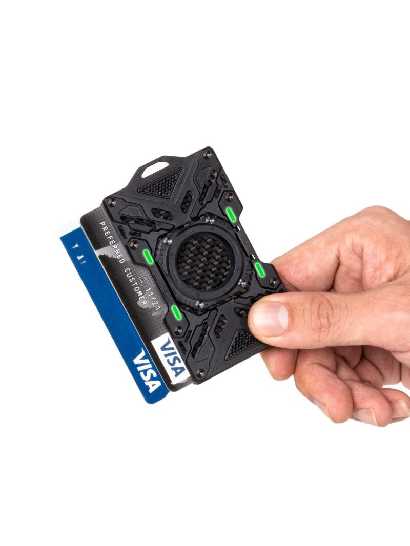 Peakzooc Glow Wallet RFID Safe MagSafe Glow In the Dark Wallet WalletGreyPEAKZOOC