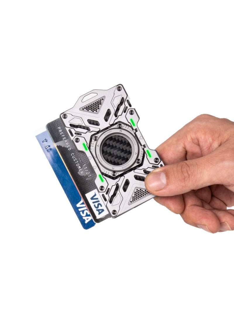 Peakzooc Glow Wallet RFID Safe MagSafe Glow In the Dark Wallet WalletGreyPEAKZOOC