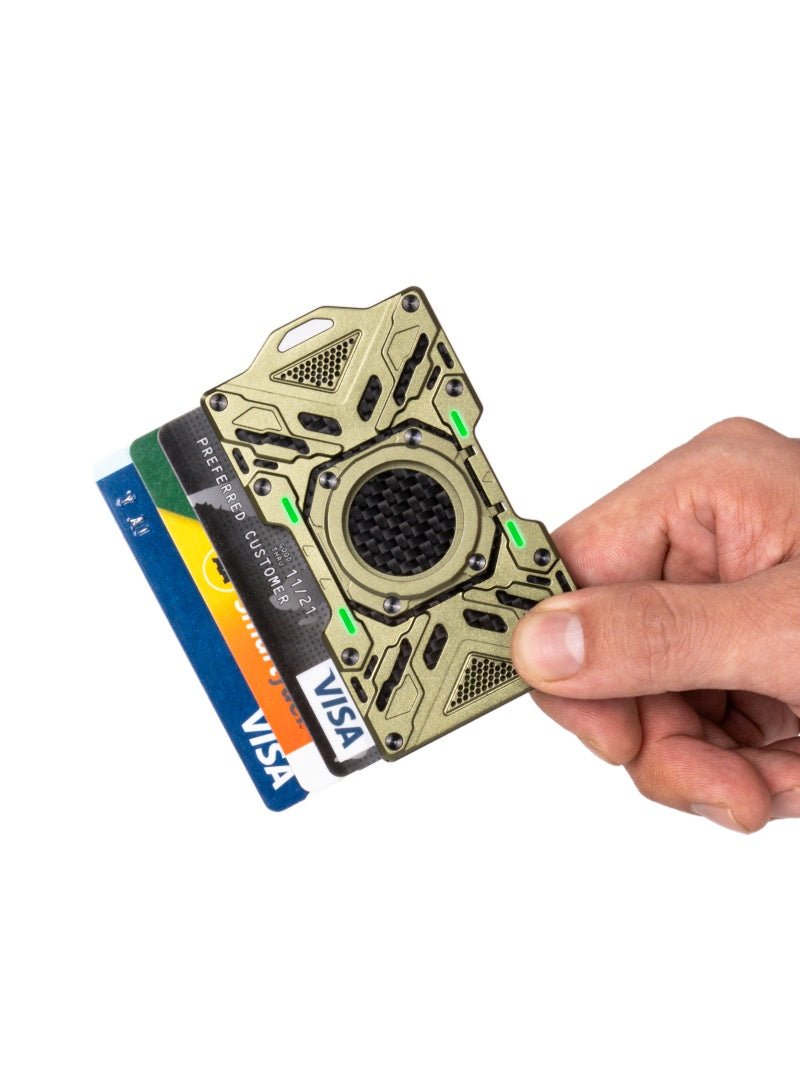 Peakzooc Glow Wallet RFID Safe MagSafe Glow In the Dark Wallet WalletGreyPEAKZOOC