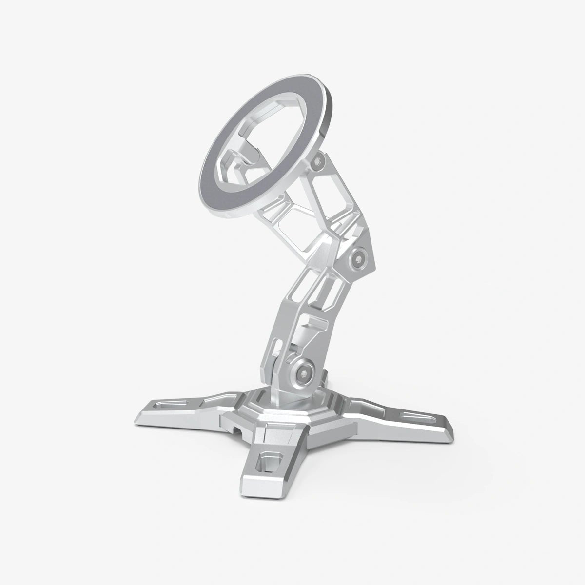 Peakzooc MagSafe Phone Stand - CNC Aluminum Holder Adjustable Arm StandSilverPEAKZOOC