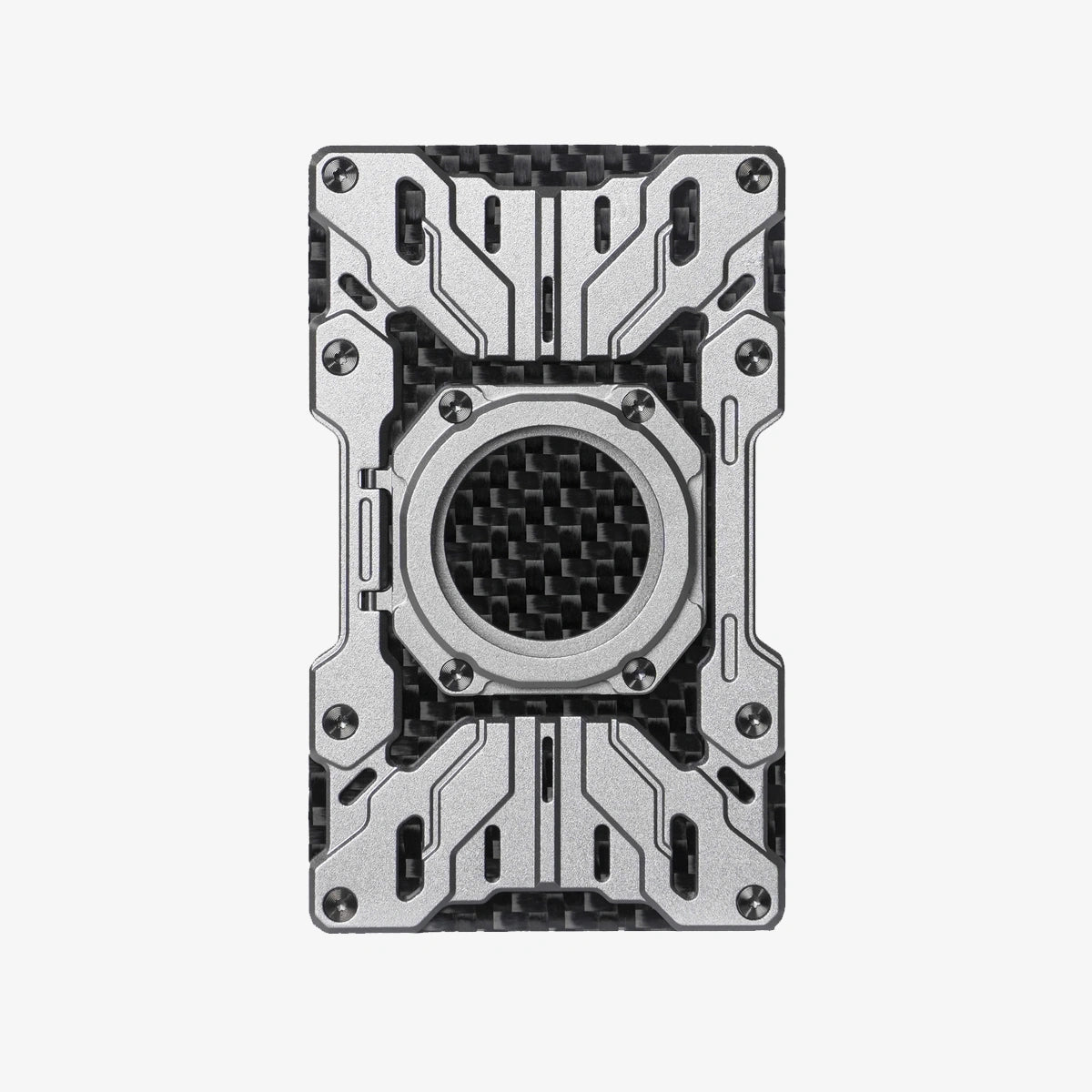 Peakzooc Mech Guard Metal Wallet RFID Blocking Aluminum EDC Wallet WalletBlackPEAKZOOC