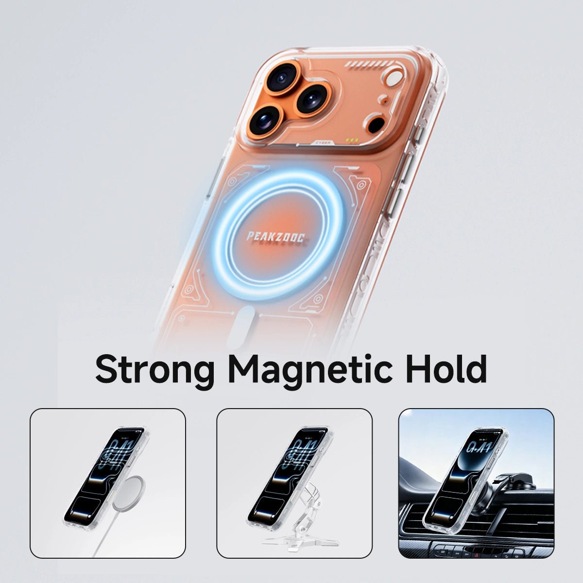 Peakzooc Neuron Series MagSafe Phone Case - Transparent Frame_product_vendor