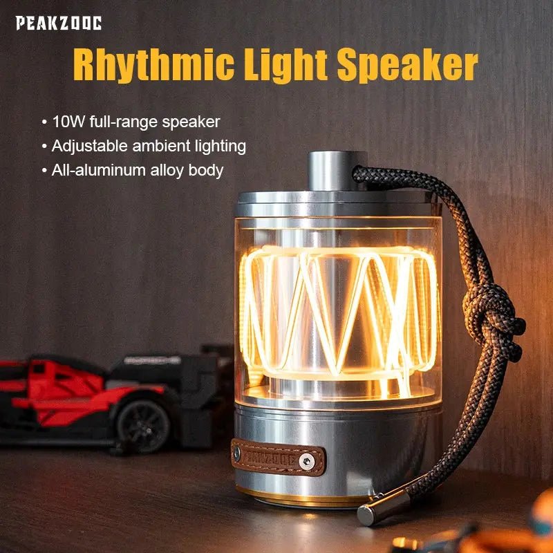 Peakzooc Rhythm Light - Bluetooth Ambient Speaker Waterproof speakerSilverPEAKZOOC