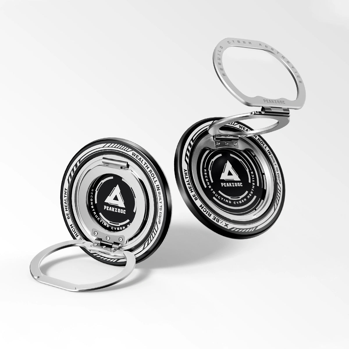 Peakzooc ZO - 01 360° Dual - Fold MagSafe Stand | Dual - Ring StandPEAKZOOC