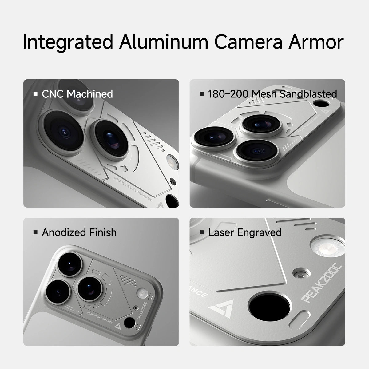 PRISM ARMOR Series Integrated Aluminum Camera Lens Armor for iPhone 17 Pro/Pro Max_product_vendor